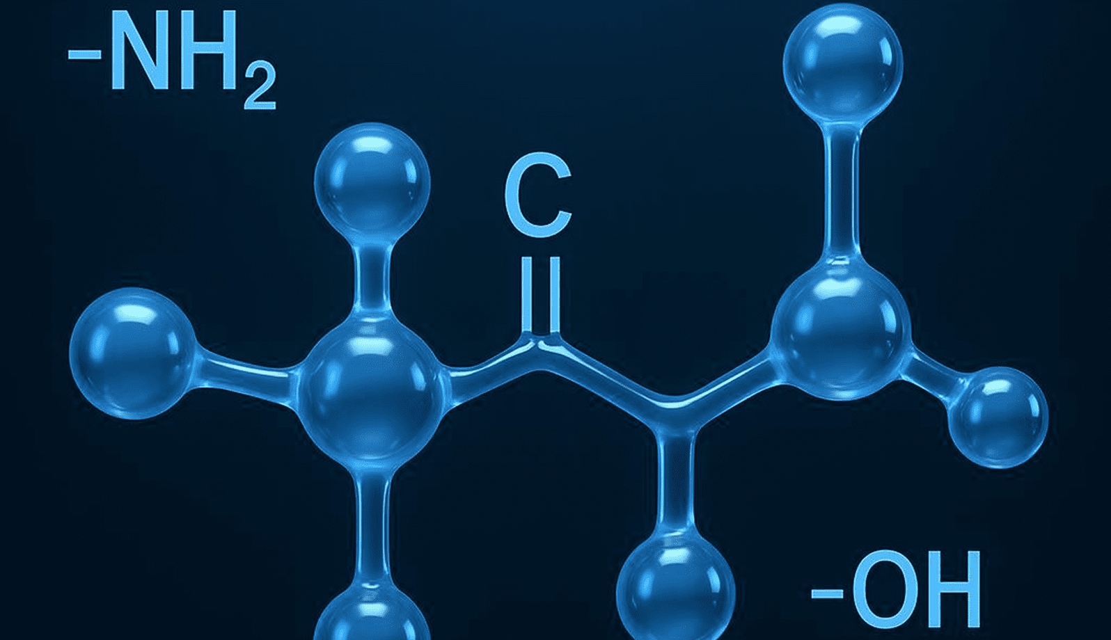 GettyImages-1170207585-12 Molecular structure with labeled carbon atom and double bond.
